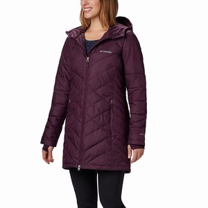 Columbia Heavenly™ Lång Hooded Jacka Dam MörkRosa (KOWXG7396)